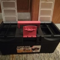 Кутия куфар пластмасов за инструменти с органайсер 16“ нов за риболов за колата за излет, шкаф , снимка 5 - Други инструменти - 22210583