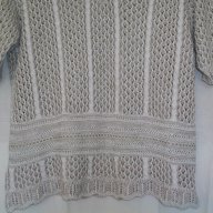 Памучна блуза / плетена дантела / голям размер / хипоалергична, снимка 6 - Корсети, бюстиета, топове - 14467160