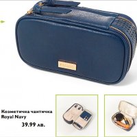 Синя Козметична чанта Royal Navy Beauty Organizer, снимка 2 - Чанти - 21232515
