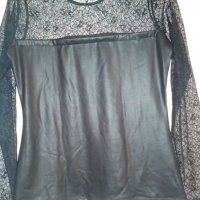 Дамска блуза с дантела, снимка 1 - Ризи - 20128475