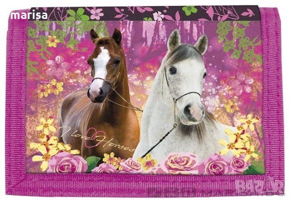 Детско портмоне I LOVE HORSES, за момиче Код: 0059553, снимка 1