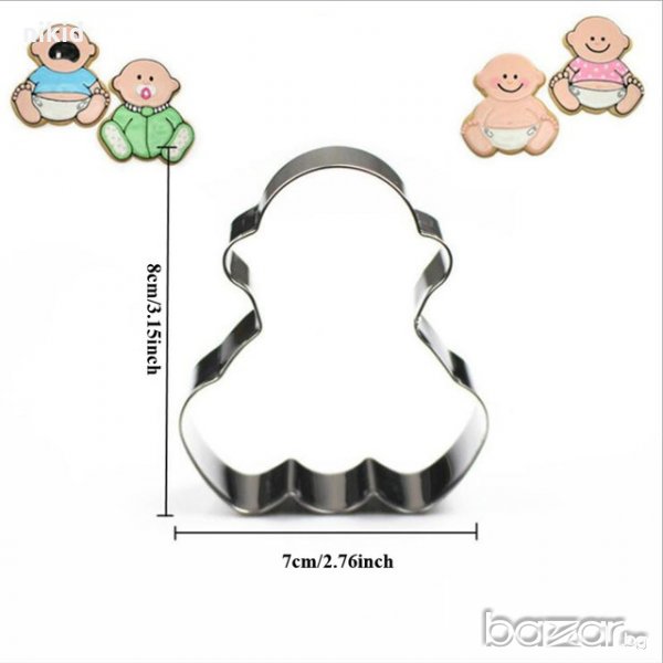 Бебе метална форма резец украса бисквитки фондан пита тесто, снимка 1