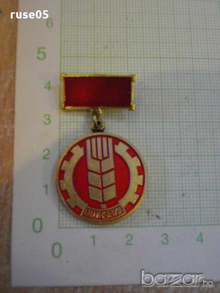 Значка "Отличник - ЦС - национално аграрно-промишлен съвет", снимка 1