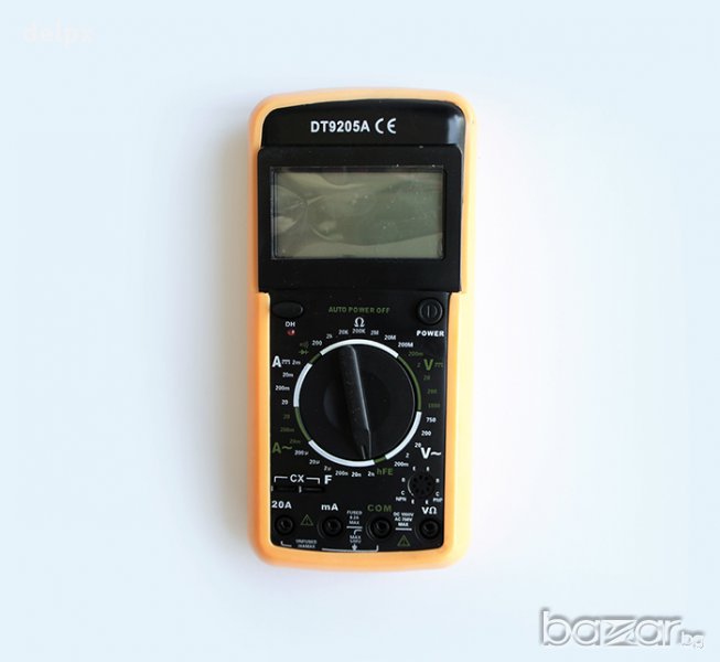 Мултицет със зумер DT-9205A VAC/VDC | AAC/ADC | OHM | F, снимка 1