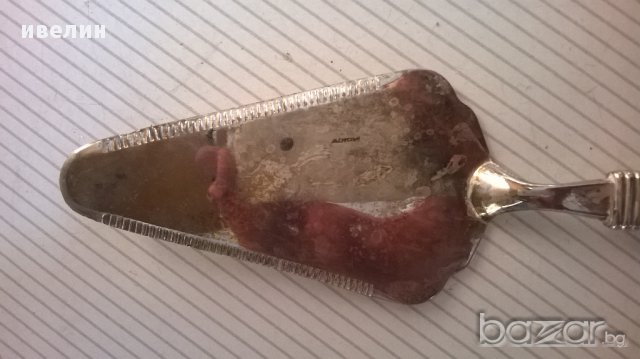 посребрена лопатка за торта, снимка 4 - Антикварни и старинни предмети - 13321530