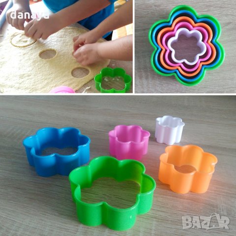 5бр в комплект форми за сладки елха звезда сърце цвете резци човече, снимка 6 - Домашни потреби и битова химия - 23371431