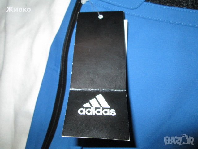 Adidas нов, с етикет син водоустойчив панталон с мембрана., снимка 4 - Спортни дрехи, екипи - 23204328