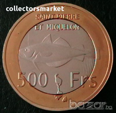500 франка 2013 ESSAI, Сен Пиер и Микелон, снимка 1 - Нумизматика и бонистика - 16984896