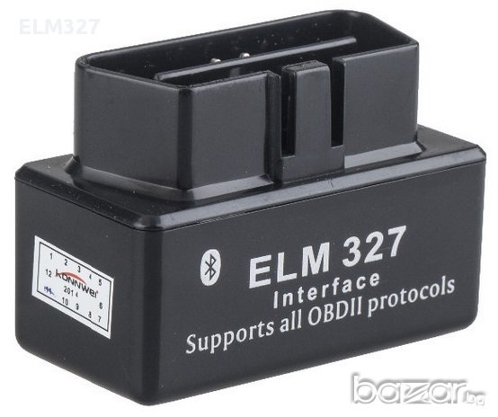 Black Super Mini Bluetooth ELM327 - универсален интерфейс за автодиагностика, OBD2, снимка 1 - Аксесоари и консумативи - 8344600
