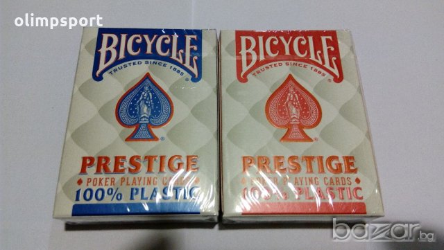 Карти за игра Bicycle Prestige нови  100% plastic, снимка 2 - Карти за игра - 19942085