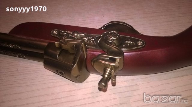 ретро пищов 33см-запалка/антика-внос швеицария, снимка 9 - Антикварни и старинни предмети - 19393499