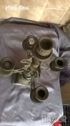 стар бароков свещник, снимка 6 - Антикварни и старинни предмети - 25745584