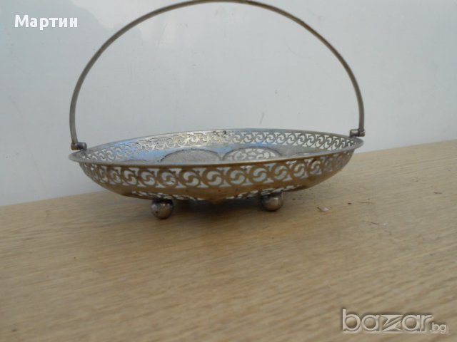 Стара посребрена - Фруктиера !!! (107), снимка 2 - Други стоки за дома - 9988248