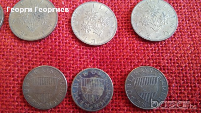 Австрийски монети, 15 броя, емисии от 1962г. до 1993г., много запазени, снимка 9 - Нумизматика и бонистика - 17128420