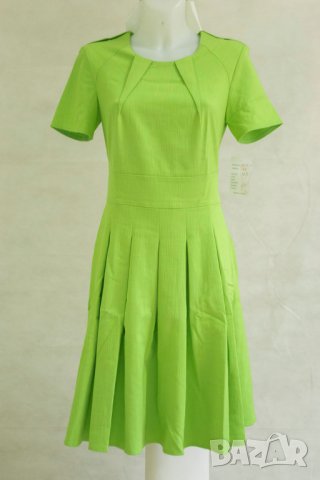Памучна лятна клоширана зелена рокля Kleoss - EU 38