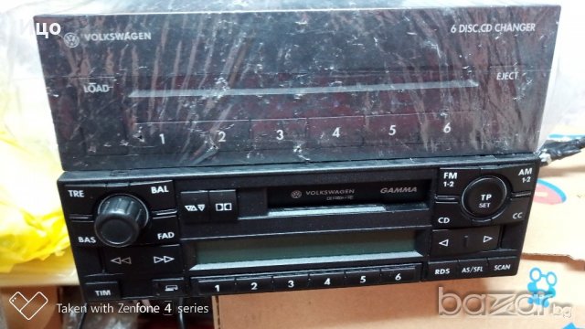 Радио Gamma + 6CD Changer VW Passat B5.5 Golf 4, снимка 1