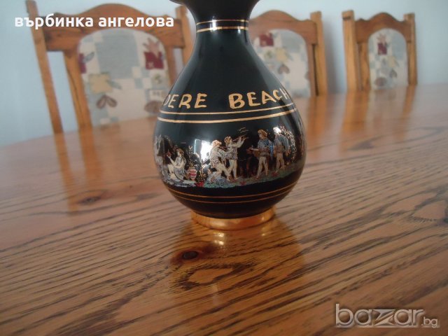 Керамична ваза с позлата със сцени от гръцката митология, снимка 2 - Вази - 20592038