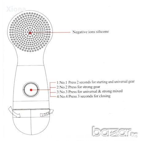 Нова звукова силиконова мултифункционална четка за лице, снимка 7 - Здраве и красота - 20907599