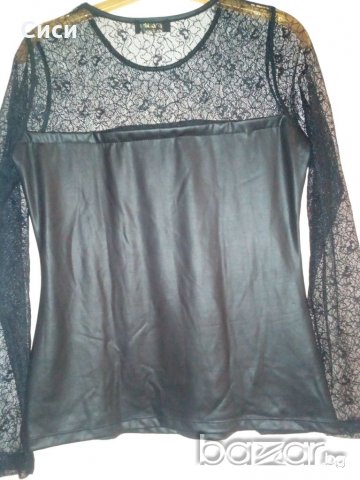 Дамска блуза с дантела, снимка 1 - Ризи - 20128475