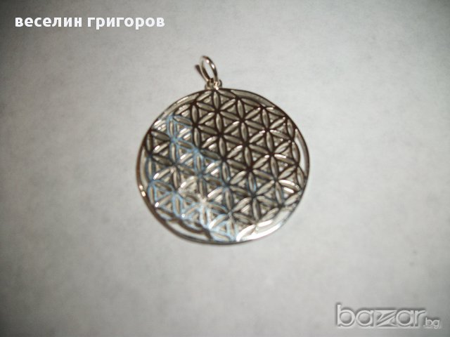 сребърна висулка "цветето на живота", снимка 3 - Колиета, медальони, синджири - 6034280