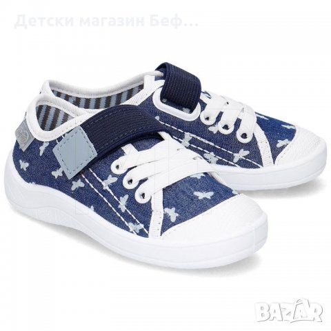 Сини обувки за момиче с лепенка, анатомични Бефадо Befado 251X066