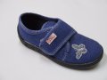 Български пантофи в синьо, снимка 1 - Бебешки обувки - 17615789
