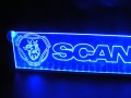 Светеща LED Гравирана Табела Scania С Лого -24 Волта, снимка 1 - Аксесоари и консумативи - 12099234