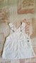 Бяла рокля - сукман, снимка 1 - Бебешки рокли - 18381329