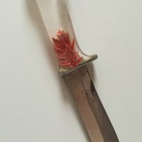 ръчна изработка 70те арт нож лов риболов, снимка 1 - Ножове - 24951590