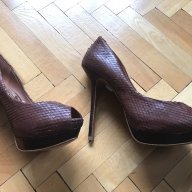Нови обувки Zara, естествена кожа, снимка 2 - Дамски обувки на ток - 17617501