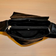 Черна кожена чанта мека Elle, снимка 4 - Чанти - 17233935
