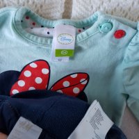 Дънки жилетка и блузка 0-3 месеца, снимка 6 - Комплекти за бебе - 24493458