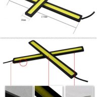 Дневни лед светлини 2х6W - диодна лента - код 1143, снимка 8 - Аксесоари и консумативи - 12340214