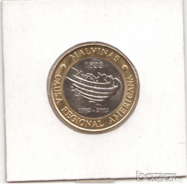 Argentina-2 Pesos-2012-30th Anniv. of the South Atlantic War , снимка 1