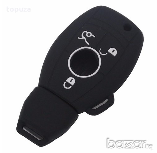 Силиконов кейс (калъф) за Мерцедес ключ тип "рибка" за Mercedes B C E ML S CLK CL, снимка 1