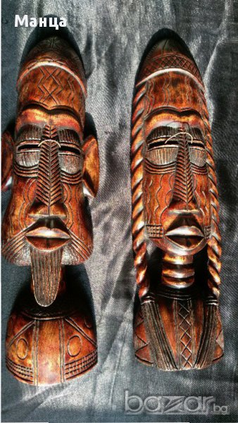 Африкански статуетки Хохе 3 броя , снимка 1