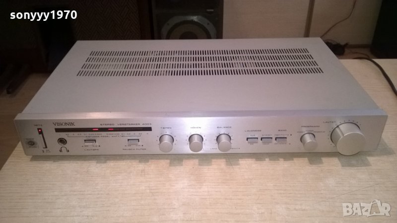 visonik 4003 stereo amplifier with led idicatоrs-внос швеицария, снимка 1
