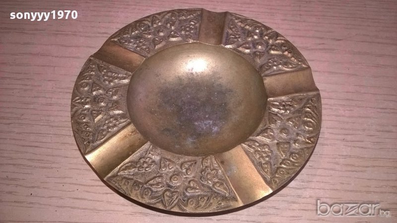 Ретро пепелник-11см-внос швеицария, снимка 1