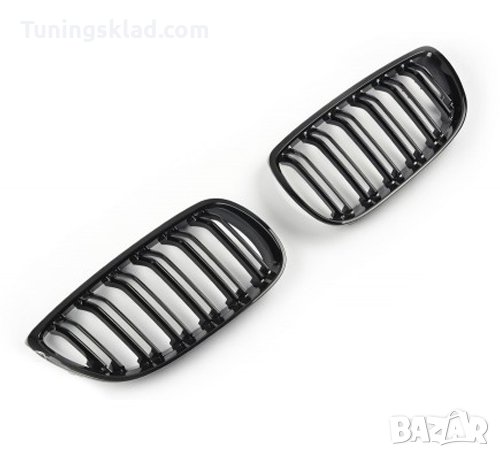 Двойни бъбреци за BMW Е92 / E93 (2006-2010) М3 дизайн – черен металик, снимка 1