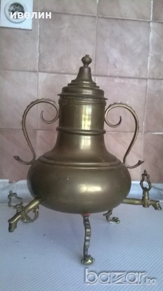 антикварен месингов съд за декорация, снимка 1