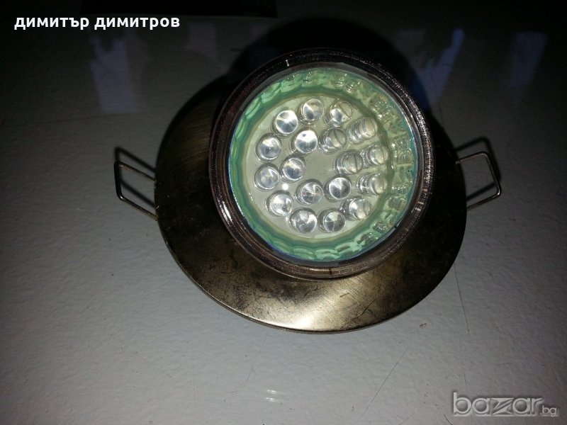 Цветни Лампи 220v Луничка 18led Kunpeng.2 броя Жълти+2 броя ПОДАРЪК  ИНОКСОВО ТЯЛО , снимка 1