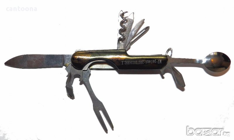 Комбинирано джобно ножче, лъжичка, виличка и др. тип Victorinox, снимка 1