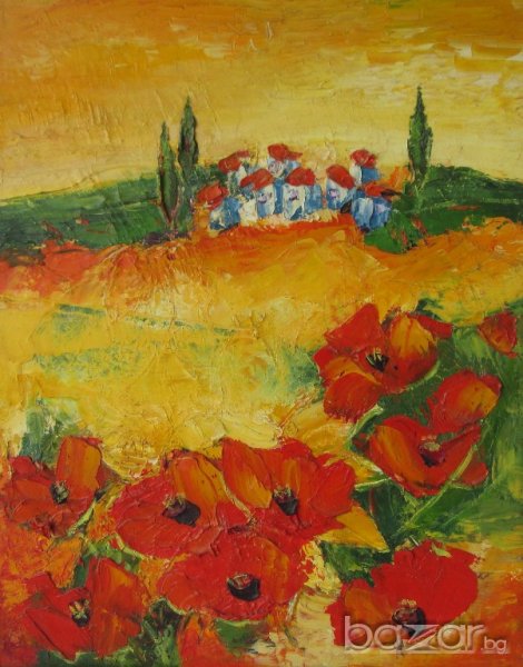 Сън с макове   картина, мак, снимка 1