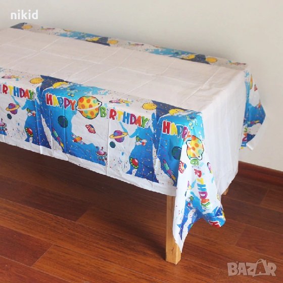 Космос планети найлонова покривка за парти рожден ден, снимка 1