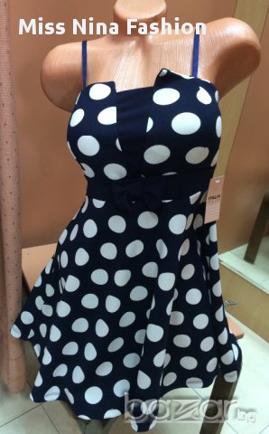 Кукленска Рокля на точки, снимка 3 - Рокли - 10539931