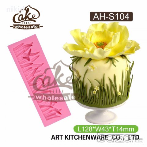 трева борд силиконова форма молд украса декор торта фондан шоколад и др