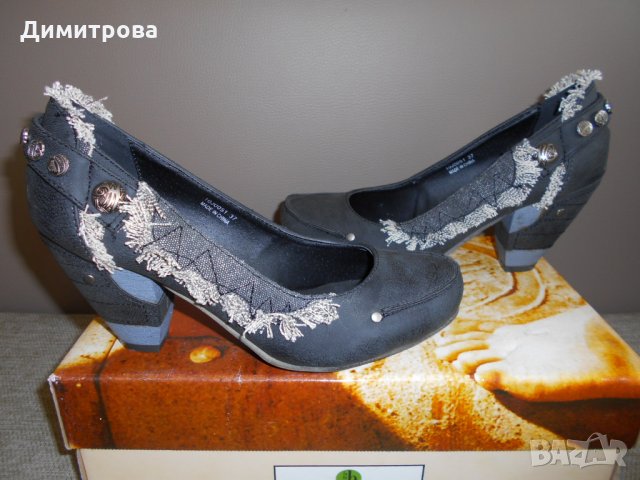 Супер ефектни, естествена кожа, снимка 3 - Дамски обувки на ток - 25440720