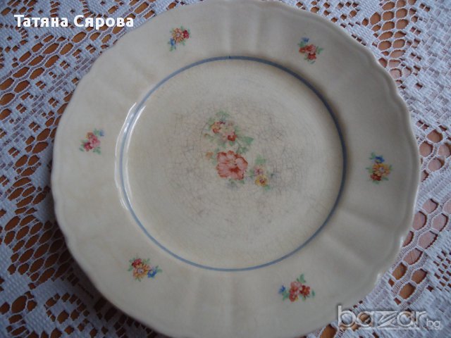 Десертни чинийки - шведски порцелан, снимка 3 - Антикварни и старинни предмети - 14626576