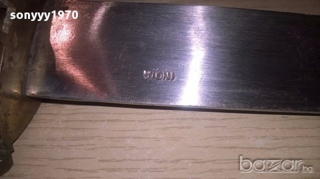 India-ретро колекция-нож и вилица в кания 45см-внос швеицария, снимка 10 - Антикварни и старинни предмети - 17725185