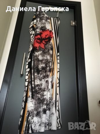 НОВА Дълга лятна рокля с цветни мотиви 